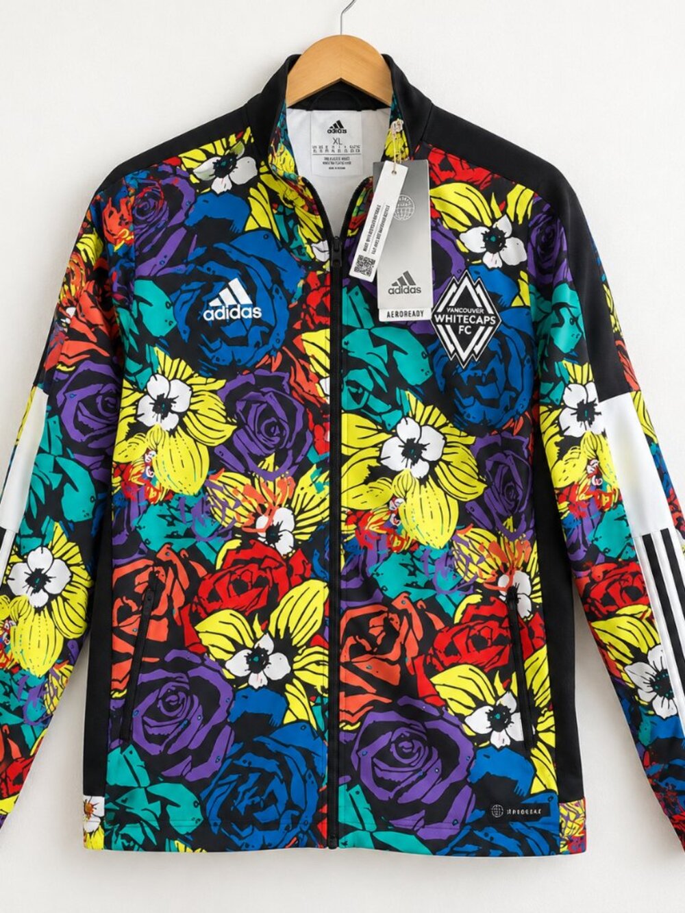 adidas Tiro 21 Vancouver Whitecaps FC Floral Track Jacket Men’s XL NWT